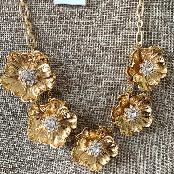 RELISTING Kate Spade Precious Poppies Gold Necklace - Picture 8 of 9